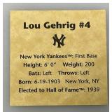Collectible Baseball Hall Of Fame Series Lou Gehrig Medallion In Protective Holder Collectible Baseball Hall Of Fame Series Lou Gehrig Medallion In Protective Holder