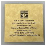 Collectible Baseball Hall Of Fame Series Lou Gehrig Medallion In Protective Holder Collectible Baseball Hall Of Fame Series Lou Gehrig Medallion In Protective Holder