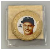 Collectible Baseball Hall Of Fame Series Lou Gehrig Medallion In Protective Holder Collectible Baseball Hall Of Fame Series Lou Gehrig Medallion In Protective Holder