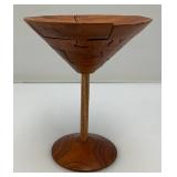 Vintage Handmade Wooden Cocktail Shaker & Martini Glass 3D Puzzles Vintage Handmade Wooden Cocktail Shaker & Martini Glass 3D Puzzles