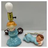 Two Mid-Century Baby Lights 1=Rubber Two Mid-Century Baby Lights 1=Rubber