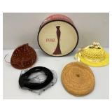Misc. Antique & Vintage Hats In hat Box Misc. Antique & Vintage Hats In hat Box