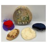 Misc. Antique & Vintage Hats In hat Box Misc. Antique & Vintage Hats In hat Box
