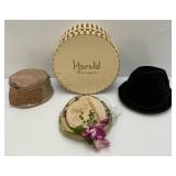 Misc. Antique & Vintage Hats In hat Box Misc. Antique & Vintage Hats In hat Box