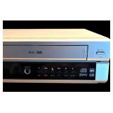 LR - Go Video Sonic Blue DVD VHS Dual Deck Player Model: DVR4175