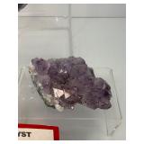 Amethyst Geode lot of 3: heart geode 328 gm./11.6 oz., geode piece 122 gm/4.3 oz., raw point 42 gm./1.5 oz.