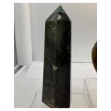 Gorgeous Ocean Jasper Polished Misc. Lot of 2: Heart 628 gm./1 lb 6.2 oz., Generator/tower 512 gm./1 lb. 2.2 oz.