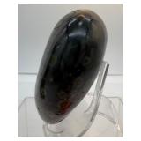 Gorgeous Ocean Jasper Polished Misc. Lot of 2: Heart 628 gm./1 lb 6.2 oz., Generator/tower 512 gm./1 lb. 2.2 oz.