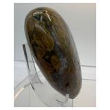 Gorgeous Ocean Jasper Polished Misc. Lot of 2: Heart 628 gm./1 lb 6.2 oz., Generator/tower 512 gm./1 lb. 2.2 oz.