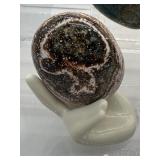 Ocean Jasper Polished Misc. Lot of 3: Heart 466gm/1 lb., Generator/tower 259gm/9.1oz., Palmstone with pink 153gm/5.4oz.