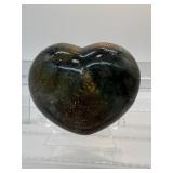 Ocean Jasper Polished Misc. Lot of 3: Heart 466gm/1 lb., Generator/tower 259gm/9.1oz., Palmstone with pink 153gm/5.4oz.