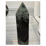 Ocean Jasper Polished Misc. Lot of 3: Heart 466gm/1 lb., Generator/tower 259gm/9.1oz., Palmstone with pink 153gm/5.4oz.