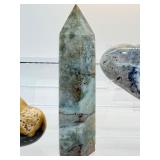 Ocean Jasper Polished Lot of 3: Generator 381 gm./13.4 oz., Heart 339 gm./12 oz., Heart 173 gm./6.1 oz.