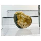 Ocean Jasper Polished Lot of 3: Generator 381 gm./13.4 oz., Heart 339 gm./12 oz., Heart 173 gm./6.1 oz.