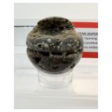 Ocean Jasper Spheres Lot of 3: 68mm 419gm./14.8oz.,53mm 210gm./7.4oz., 50mm 129gm./4.6oz.