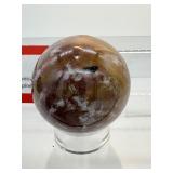 Ocean Jasper Spheres Lot of 3: 68mm 419gm./14.8oz.,53mm 210gm./7.4oz., 50mm 129gm./4.6oz.