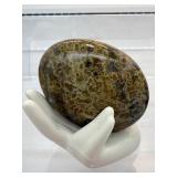 Ocean Jasper Lot of 3 large gallots: 163 gm./5.7 oz., 162 gm./5.7 oz./ 113 gm./4 oz.
