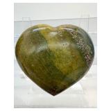 Ocean Jasper Polished Hearts Lot of 5: 287 gm./10 oz., 240 gm./8.5 oz., 107 gm./3.8 oz., 89 gm./3.1 oz., 39 gm./1.4 oz. Total Lot Weight: 3/4 kilo/1.7 lb.: