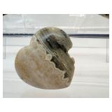 Ocean Jasper Polished Heart Lot of 3: heart 227gm/8oz., heart 169gm/6oz., heart 40gm/1.4oz.