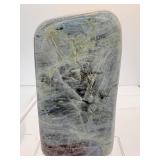 Labradorite Lot of 2 purple standing labradorite freeforms 479 gm./1 lb. and 309 gm./11oz.