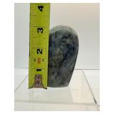 Labradorite Lot of 2 purple standing labradorite freeforms 479 gm./1 lb. and 309 gm./11oz.