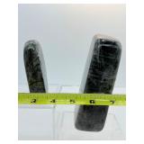 Labradorite Lot of 2 purple standing labradorite freeforms 479 gm./1 lb. and 309 gm./11oz.