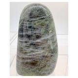 Labradorite Polished Lot of 2 Freeforms: 479 gm./1 lb., 309 gm./11 oz.