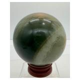 Polychrome Jasper Sphere 100mm, 3 lbs., 1.5 kilo