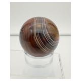 Sardonyx sphere 56mm, 248 gm./8.6oz.