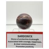 Sardonyx Sphere 63mm 331 gm./11.5 oz.