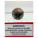 Sardonyx Sphere 56 mm 258 gm./9 oz.