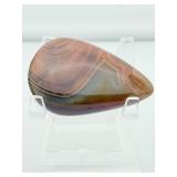 Sardonyx Misc. Lot of 3: 2 spheres 40mm, 94 gm./3.3 oz., non-standing freeform 70 gm./2.5 oz.