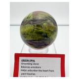 Green opal Sphere 75mm 823 gm./1 lb.13 oz.
