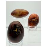 Carnelian Polished Gallet Lot of 3: 427 gm./1 lb.