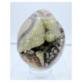 Septarian large egg-shaped geode nodule 779 gm./1 lb. 12 oz.
