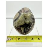 Septarian large egg-shaped geode nodule 779 gm./1 lb. 12 oz.