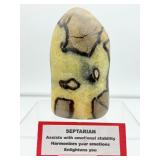 Septarian large polished freeform: 633 gm./1 lb. 6 oz.