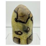 Septarian large polished freeform: 633 gm./1 lb. 6 oz.