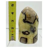 Septarian large polished freeform: 633 gm./1 lb. 6 oz.