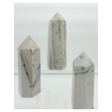 Rare Blue Apatite in Cleavlandite Generators (Set of 3): large 684gm./1 lb. 8 oz./medium 590 gm./1 lb. 5 oz., medium 498 gm./1 lb. 2 oz.