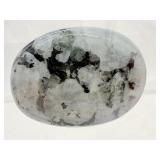 Rainbow Moonstone Palmstone in 3D Floating Frame 178 gm./6.3 oz.