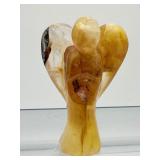 Golden Healer polished misc. lot of 3: heart 190 gm./6.7 oz., gallet 114 gm./4 oz., angel 87 gm./3 oz. Total Lot Weight: 393 gm./13.8 oz.