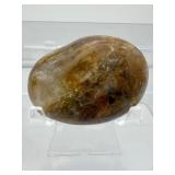 Golden Healer polished misc. lot of 3: heart 190 gm./6.7 oz., gallet 114 gm./4 oz., angel 87 gm./3 oz. Total Lot Weight: 393 gm./13.8 oz.