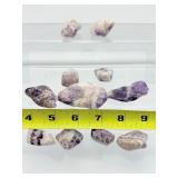 Chevron Amethyst Tumbles Lot: 200gm/7oz.