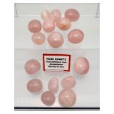 16 Rose Quartz Tumbles 300 gm./10.8 oz.