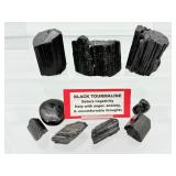 Black Tourmaline Rough Chunks Lot: 161 gm./5.7 oz.