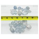 Celestite Tumbles Lot: 352 gm./12.4oz.