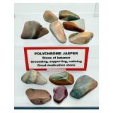 Polychrome Jasper Polished Large Tumbles lot of 11: 188 gm./6.6oz.