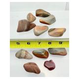 Polychrome Jasper Polished Large Tumbles lot of 11: 188 gm./6.6oz.
