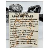 Apache Tears Lot of 9: 5 large & 4 small 209 gm./7.6 oz.